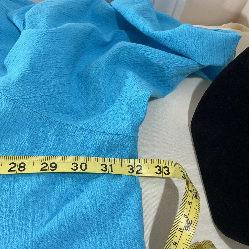 Woman Within Blue Tunic Top New classic comfort - Picture 6 of 9